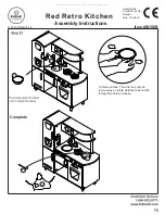 Предварительный просмотр 13 страницы KidKraft Red Retro Kitchen 53156B Assembly Instructions Manual