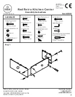 Preview for 2 page of KidKraft Red Retro Kitchen Center 53156A Assembly Instructions Manual