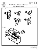 Preview for 10 page of KidKraft Red Retro Kitchen Center 53156A Assembly Instructions Manual