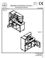 Preview for 11 page of KidKraft Red Retro Kitchen Center 53156A Assembly Instructions Manual