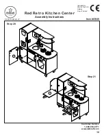 Preview for 12 page of KidKraft Red Retro Kitchen Center 53156A Assembly Instructions Manual