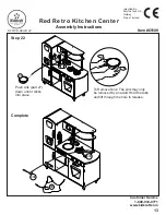 Preview for 13 page of KidKraft Red Retro Kitchen Center 53156A Assembly Instructions Manual