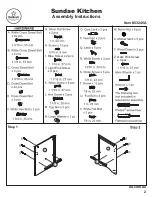 Предварительный просмотр 2 страницы KidKraft Sundae Kitchen 53245A Assembly Instructions Manual