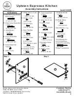 Предварительный просмотр 2 страницы KidKraft Uptown Espresso Kitchen 53260B Assembly Instructions Manual