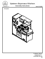 Предварительный просмотр 16 страницы KidKraft Uptown Espresso Kitchen 53260B Assembly Instructions Manual