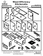 KidKraft Wood Efficiency Kitchenette 53111A Assembly Instructions Manual предпросмотр