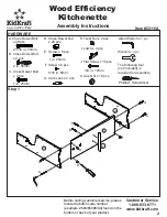 Preview for 2 page of KidKraft Wood Efficiency Kitchenette 53111A Assembly Instructions Manual