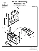 Preview for 4 page of KidKraft Wood Efficiency Kitchenette 53111A Assembly Instructions Manual