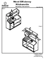 Preview for 6 page of KidKraft Wood Efficiency Kitchenette 53111A Assembly Instructions Manual