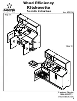 Preview for 8 page of KidKraft Wood Efficiency Kitchenette 53111A Assembly Instructions Manual