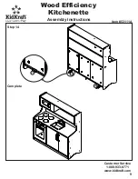 Preview for 9 page of KidKraft Wood Efficiency Kitchenette 53111A Assembly Instructions Manual