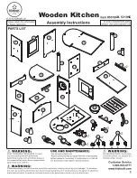 KidKraft Wooden Kitchen 53194B Assembly Instructions Manual preview