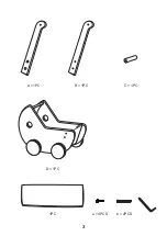 Preview for 3 page of Kid's CONCEPT Pram for doll in white wood Assembly Instruction