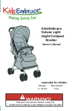 Kids Embrace Deluxe Light Weight Compact Stroller Owner'S Manual preview