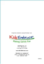 Preview for 10 page of Kids Embrace Deluxe Light Weight Compact Stroller Owner'S Manual