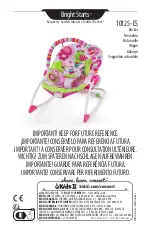 Kids II Bright Starts Raspberry Garden Infant to Toddler Rocker 10125 Manual preview