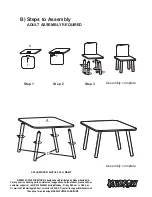 Preview for 3 page of Kidsaw Giganotsaurus-Table 2 Chairs Assembly Instruction