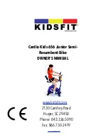 KIDSFIT Cardio Kids 656 Junior Owner'S Manual preview