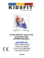KIDSFIT Cardio Kids 661 Owner'S Manual preview