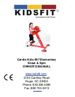 Предварительный просмотр 1 страницы KIDSFIT Cardio Kids 667 Elementary Owner'S Manual