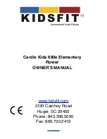 KIDSFIT Cardio Kids 680e Owner'S Manual предпросмотр