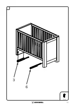 Предварительный просмотр 11 страницы KIDSMILL NATURE/WOOD Cot 60x120 Installation Manual