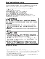 Preview for 2 page of KidTrax KT1024WM Princess Scooter User Manual