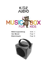 KidzAudio MUSICBOX FOR KIDS User Manual preview