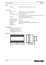 Предварительный просмотр 3 страницы Kieback&Peter SBM51/06 Product Description