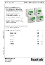 Kieback&Peter Technolon DDC110-L1 Technical Data Sheet предпросмотр