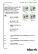 Предварительный просмотр 3 страницы Kieback&Peter Technolon DDC110-L1 Technical Data Sheet