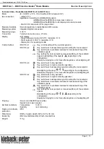 Предварительный просмотр 4 страницы Kieback&Peter Technolon DDC110-L1 Technical Data Sheet