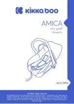 KIKKA BOO AMICA car seat Instructions For Use Manual preview