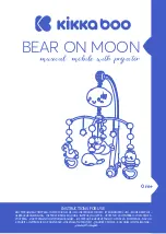 KIKKA BOO BEAR ON MOON Instructions For Use Manual preview