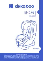 KIKKA BOO SPORT Instructions For Use Manual preview