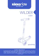 kikkaride WILDER Instructions For Use Manual preview