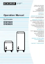 Kikusui DSI1020 Installation Manual preview