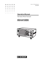 Kikusui KHA1000 Operation Manual preview