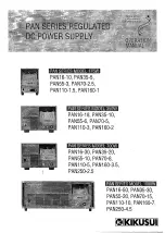 Предварительный просмотр 1 страницы Kikusui PAN Series Operation Manual