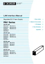 Kikusui PAV10-20 Manual предпросмотр