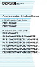 Kikusui PCR-WE series Interface Manual предпросмотр