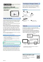 Предварительный просмотр 1 страницы Kikusui PIA5100 Operation Manual