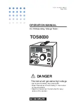 Предварительный просмотр 1 страницы Kikusui TOS8030 Operation Manual