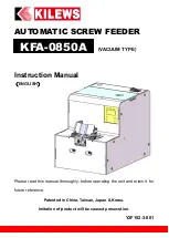 Kilews KFA-0850A Instruction Manual предпросмотр