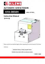 Предварительный просмотр 1 страницы Kilews KFA-0850H Instruction Manual