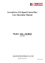 Kilews KL - SCBSN User'S Operation Manual предпросмотр