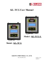 Preview for 1 page of Kilews KL-TCG User Manual