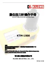 Предварительный просмотр 1 страницы Kilews KTM-1000 Instruction Manual