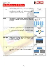 Preview for 25 page of Kilews KTM-1000 Instruction Manual