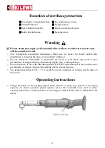 Preview for 4 page of Kilews PTA-L150 Series Operation And Maintenance Manual